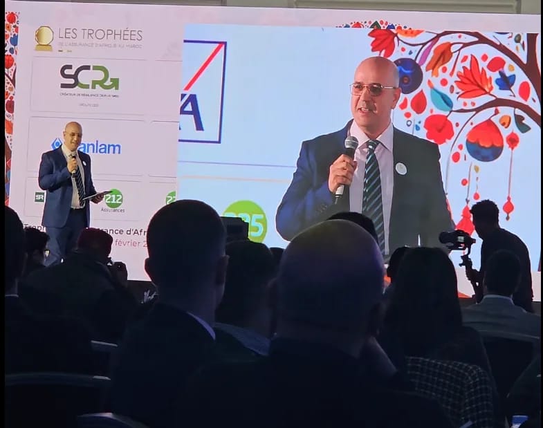 محمد حمزاوي، مؤسس CRYSTAL IT، في جوائز التأمين الإفريقية بالمغرب