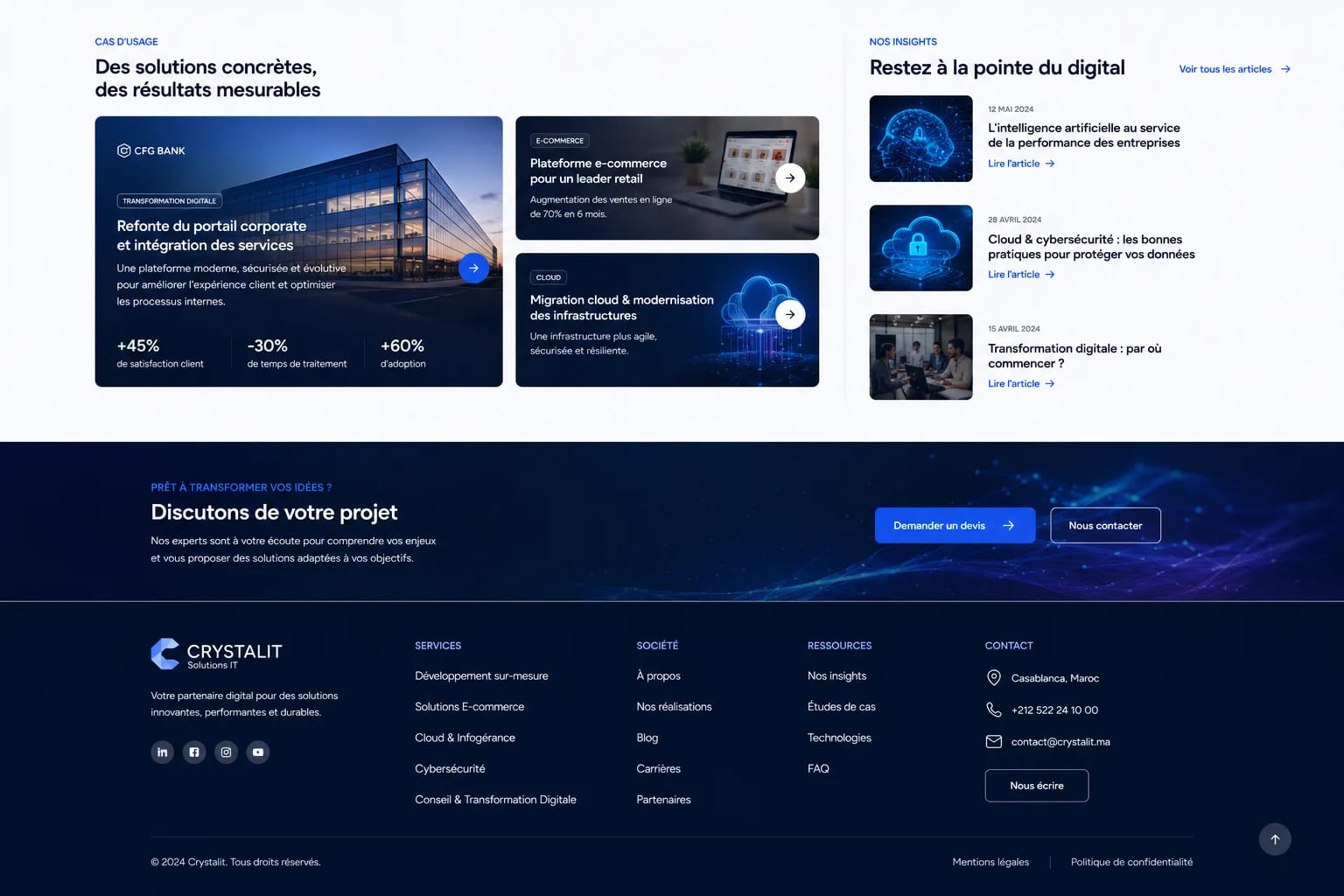 CRYSTAL IA poster: the smart, simple and powerful ERP — presentation of the cloud business management platform