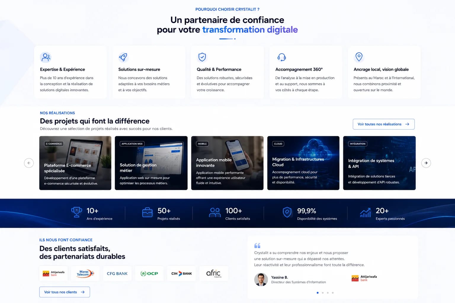 CRYSTAL IA poster: centralize, automate and optimize your business processes in a single platform